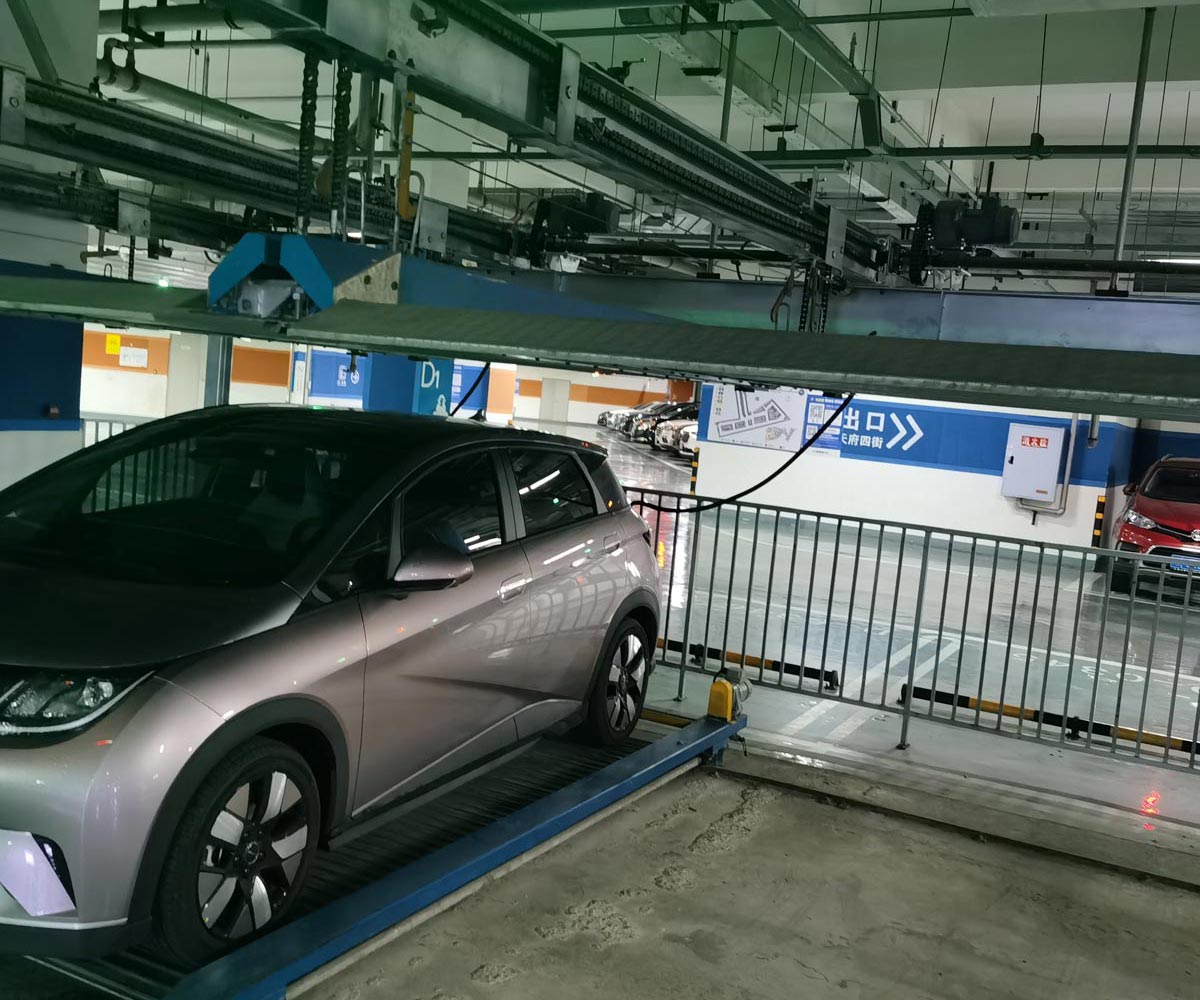 甘肅二層升降橫移式機械式立體停車設備拆除